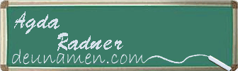 Agda Radner Visitenkarte